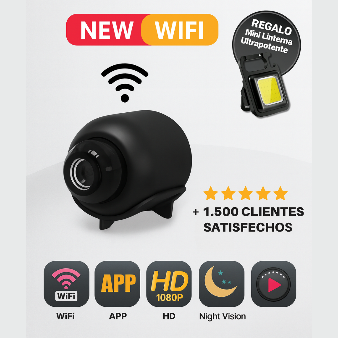 Super Camara Mini Espia HD + Obsequio Literna Mini